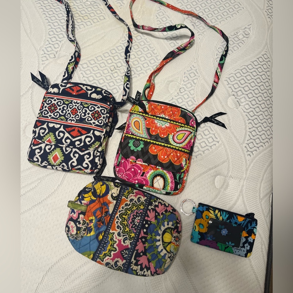Vera Bradley - Lot of 2 purses, one cosmetic bag and one small wallet